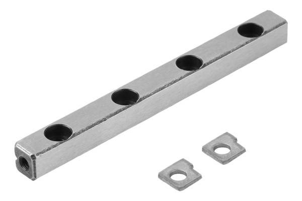 Norelem 21050-02060, Führungsschiene mit Kreuzrollen, Werkzeugstahl