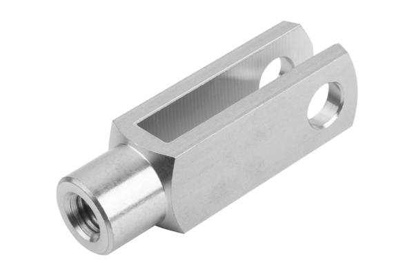 Norelem 27624-04-10408, Gabelkopf Edelstahl A2, blank