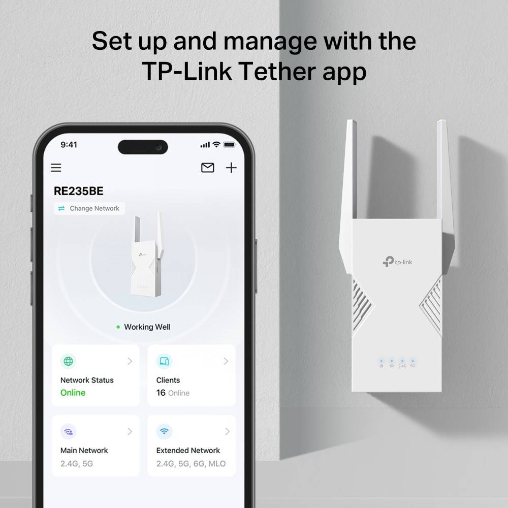 TP-LINK RE235BE V1 - Wi-Fi-Range-Extender - 2.5GbE-5