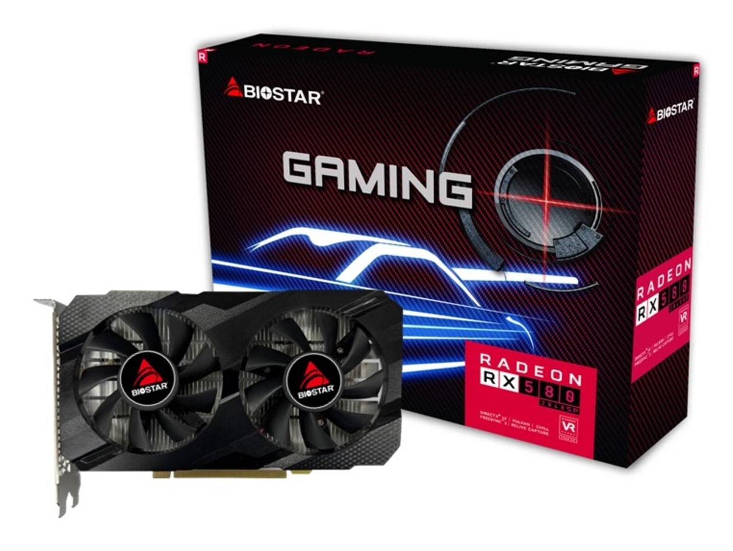 Biostar VA5815RF82 - Grafikkarte - Radeon RX 5808 GB GDDR5 - PCIe 3.0 x16 - DVI-1
