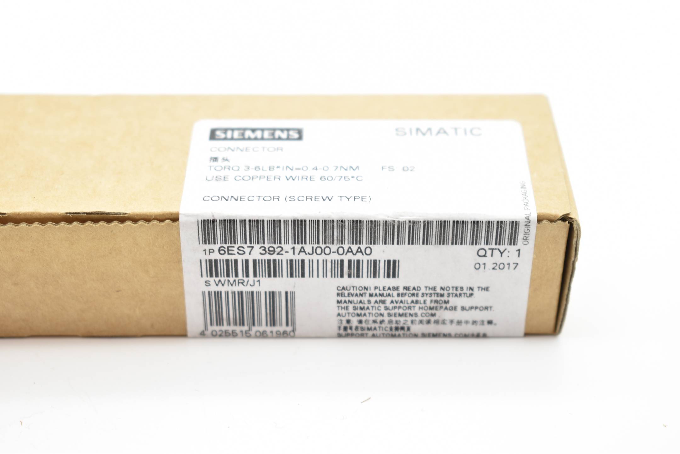 Siemens SIEMENS 6ES7392-1AJ00-0AA0 SIEMENS 6ES7392-1AJ00-0AA0 SIMATIC S7-300 FRONTSTECKER-1