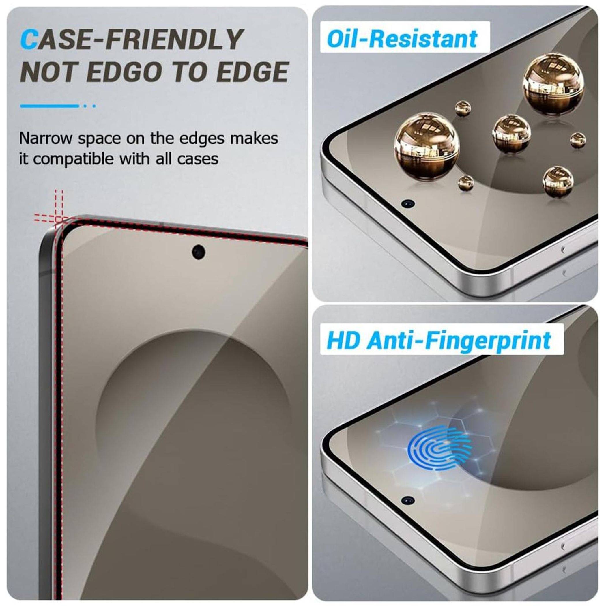 SnapFit Schutzglas für Samsung Galaxy A56 / A36 Installationshilfe Premium H9-1