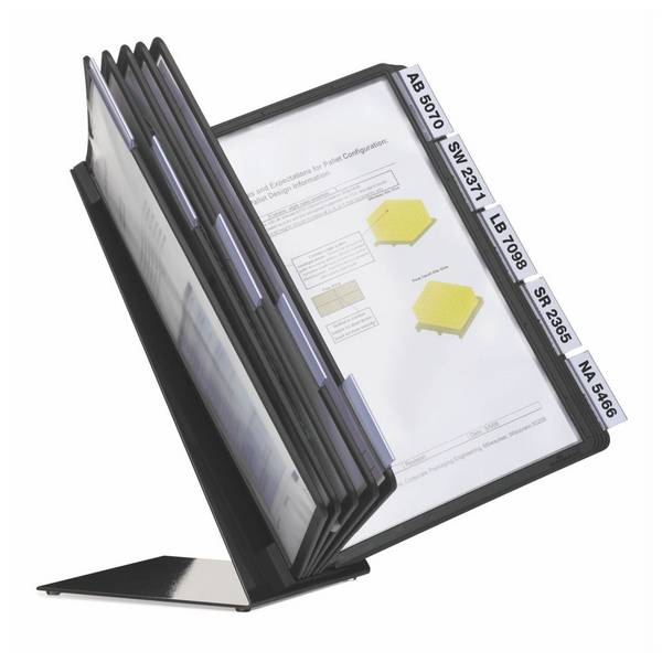 Sichttafelsystem Durable VARIO® TABLE 10 mit 10 SHERPA Tafeln DIN A4, schwarz