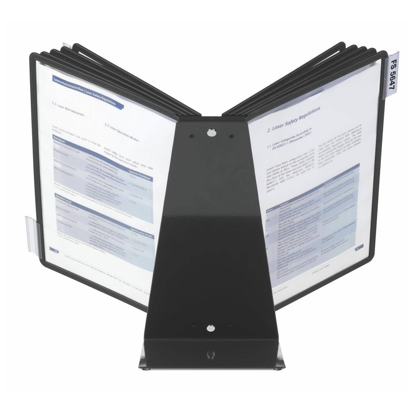 Sichttafelsystem Durable VARIO® TABLE 10 mit 10 SHERPA Tafeln DIN A4, schwarz-3