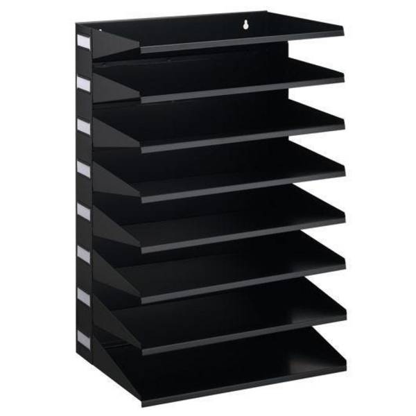 Sortierreck DURABLE, mit 8 Fächern, schwarz