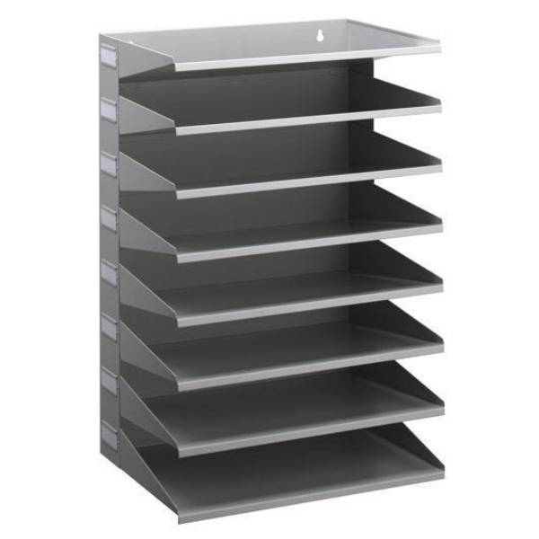 Sortierreck DURABLE, mit 8 Fächern, grau
