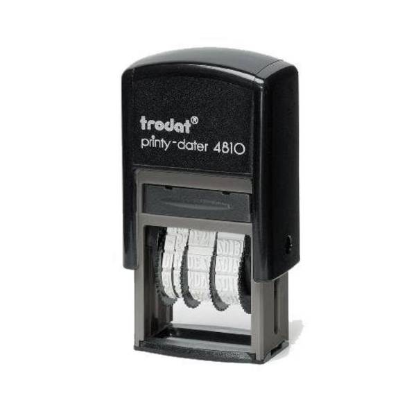 Datumstempel Trodat Printy Dater 4810 ISO, Schrifthöhe 3,8 mm, Abdruck blau