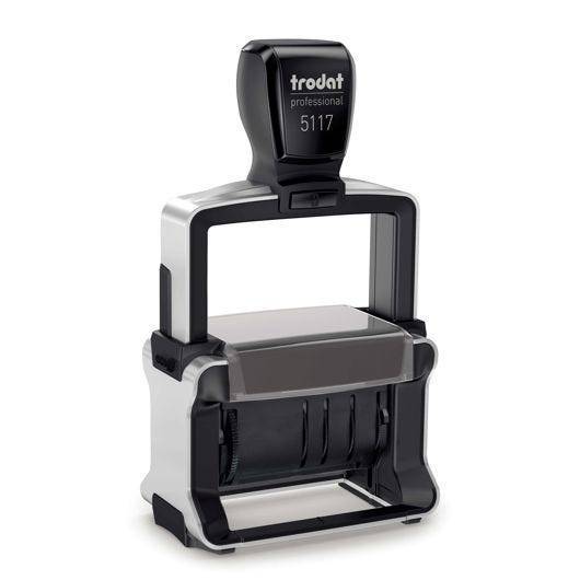 Trodat Professional Dater 5117, Datumstempel mit Texten, Schrifthöhe 4 mm, Abdruck schwarz-0