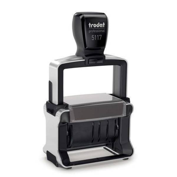 Trodat Professional Dater 5117, Datumstempel mit Texten, Schrifthöhe 4 mm, Abdruck schwarz
