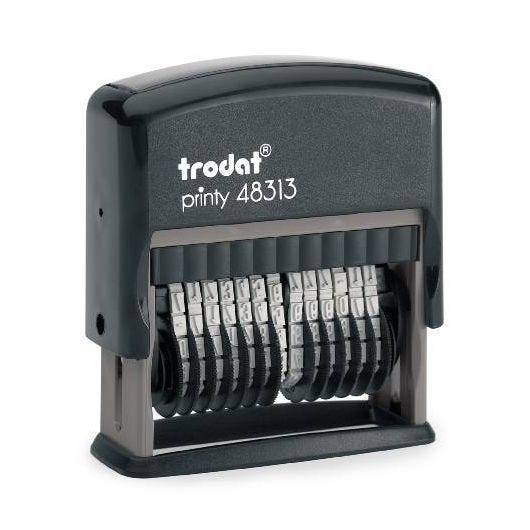Zahlenstempel Trodat Printy 48313, 13-stellig, Ziffernhöhe 3,8 mm, Abdruckbreite 46 mm-0