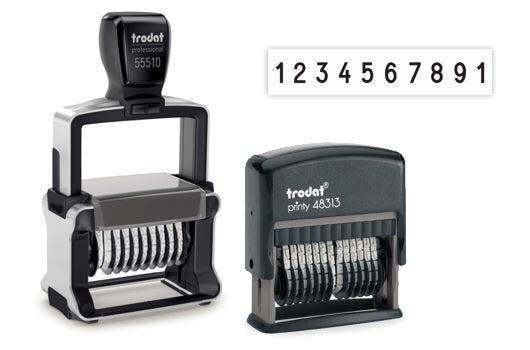 Zahlenstempel Trodat Professional 55510, 10-stellig, Ziffernhöhe 5 mm, Abdruckbreite 47 mm-1