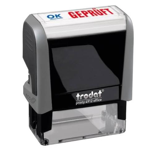 Trodat Printy 4912 Office Printy, Stempel mit Motiv und Standardtext "GEPRÜFT"-0