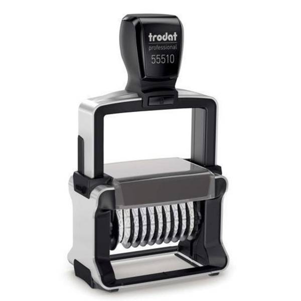 Zahlenstempel Trodat Professional 55510, 10-stellig, Ziffernhöhe 5 mm, Abdruckbreite 47 mm