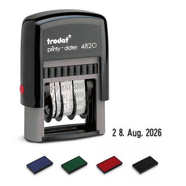 Datumstempel Trodat Printy Dater 4820, Schrifthöhe 4 mm, Abdruck grün