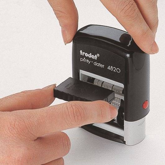 Datumstempel Trodat Printy Dater 4820, Schrifthöhe 4 mm, Abdruck rot-3