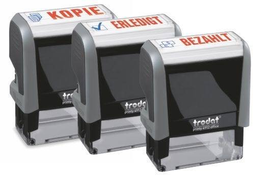 Trodat Printy 4912 Office Printy, Stempel mit Motiv und Standardtext "GEPRÜFT"-1