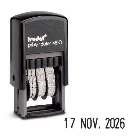 Datumstempel Trodat Printy Dater 4810, Schrifthöhe 3,8 mm, Abdruck schwarz-0