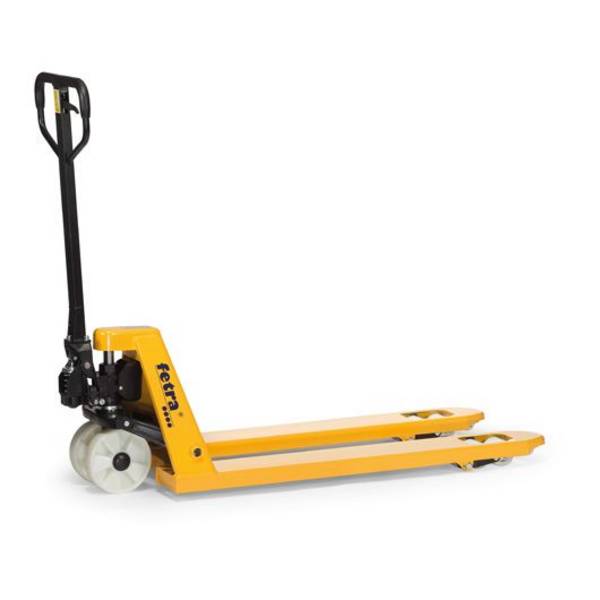 fetra Gabelhubwagen Typ 2115, Gabellänge 1150mm, Tragkraft 2500 kg, Nylonbereifung, gelb