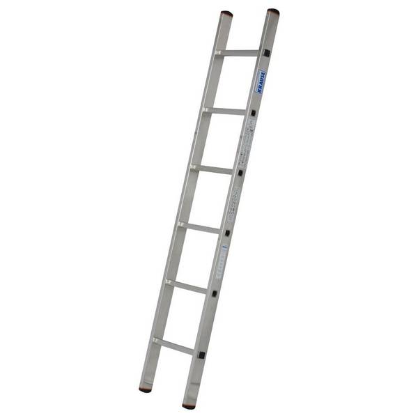 KRAUSE Sprossen-Anlegeleiter, MONTO, Sibilo, 6 Sprossen, Arbeitshöhe bis 2,80 m