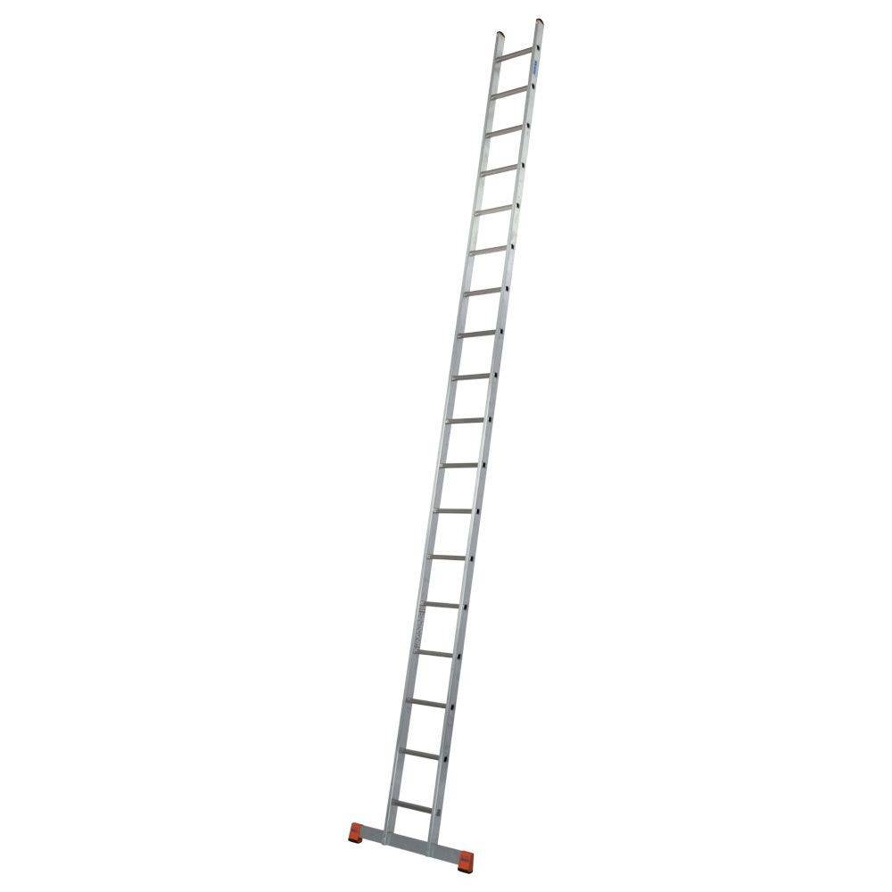 KRAUSE Sprossen-Anlegeleiter, MONTO, Sibilo, 18 Sprossen, Arbeitshöhe bis 6,05 m, Quertraverse-0