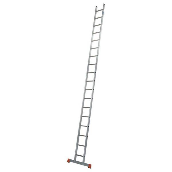 KRAUSE Sprossen-Anlegeleiter, MONTO, Sibilo, 18 Sprossen, Arbeitshöhe bis 6,05 m, Quertraverse