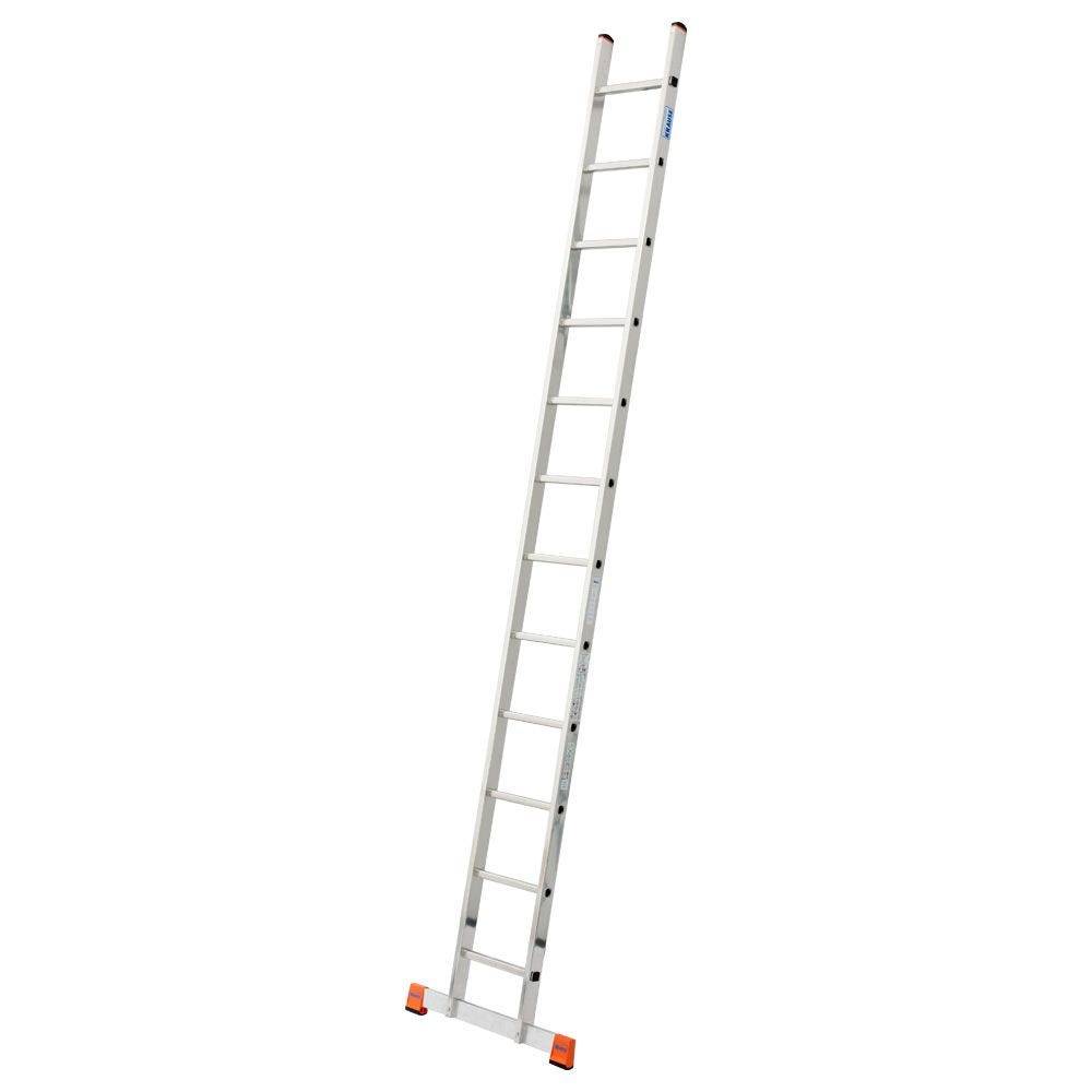 KRAUSE Sprossen-Anlegeleiter, MONTO, Sibilo, 12 Sprossen, Arbeitshöhe bis 4,40 m, Quertraverse-0