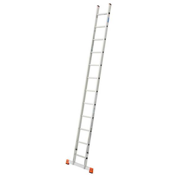 KRAUSE Sprossen-Anlegeleiter, MONTO, Sibilo, 12 Sprossen, Arbeitshöhe bis 4,40 m, Quertraverse