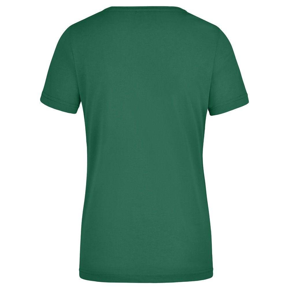 T-Shirt für Damen, Arbeitsshirt, grün, Größe M, V-Ausschnitt, leicht tailliert-3