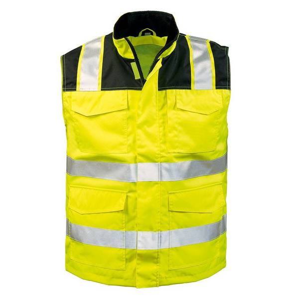 Warnschutzweste Elysee, 23518, Größe 3XL, gelb/schwarz