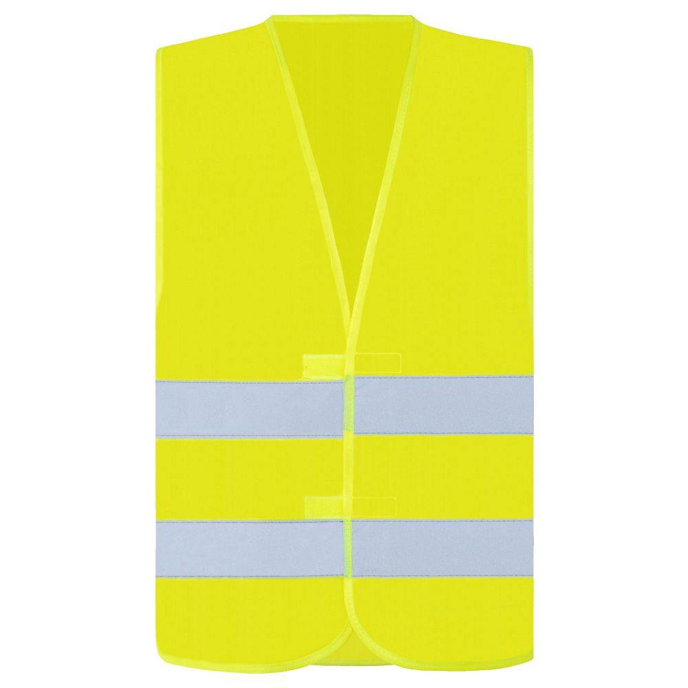Warnweste mit Aufdruck ORDNER, gelb, Größe XL/XXL, Größenverstellbar, mit zwei Reflexstreifen-1