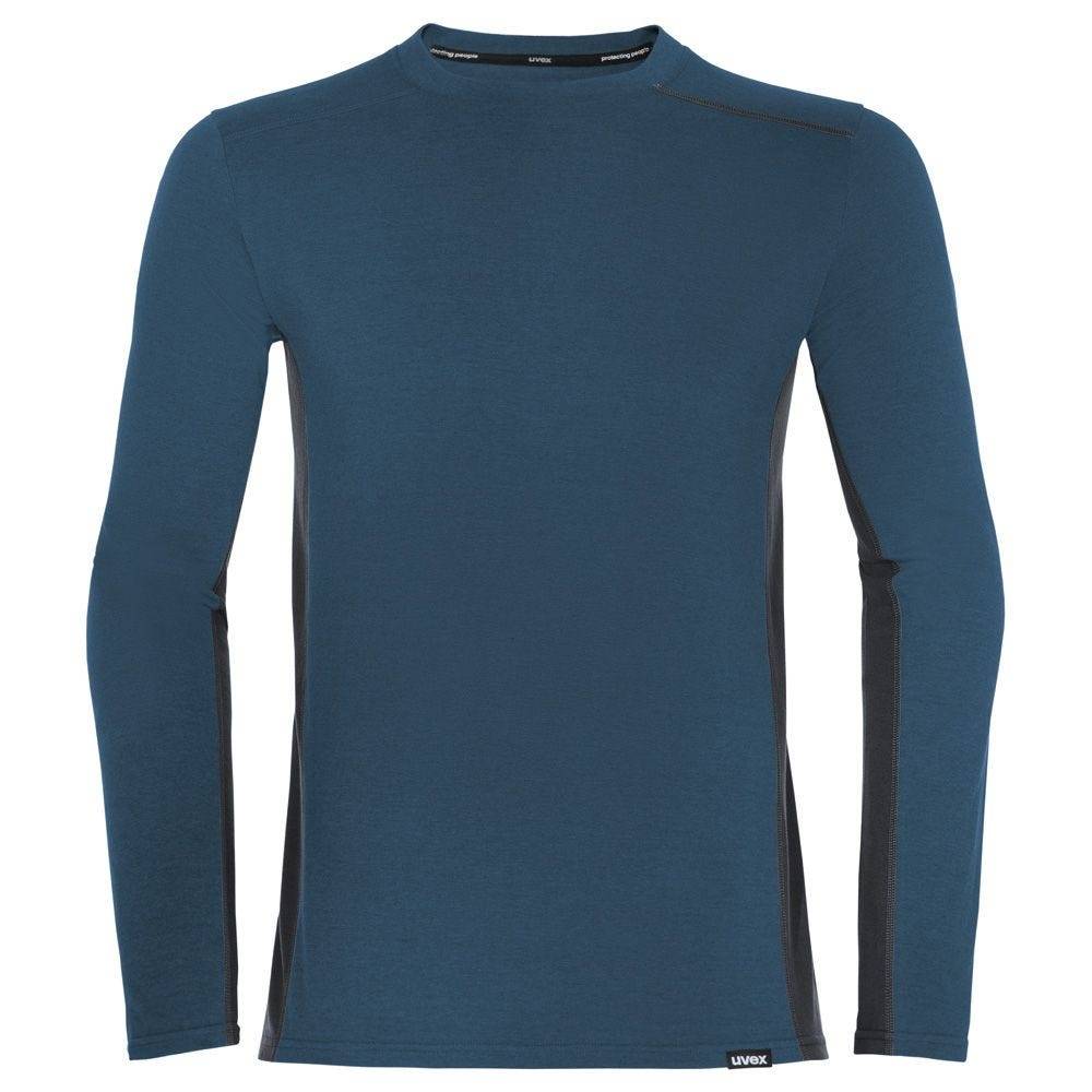 uvex suXXeed industry Longsleeve men, 88639, Langarmshirt, nachtblau, m. Kontrastnaht, Gr. 2XL