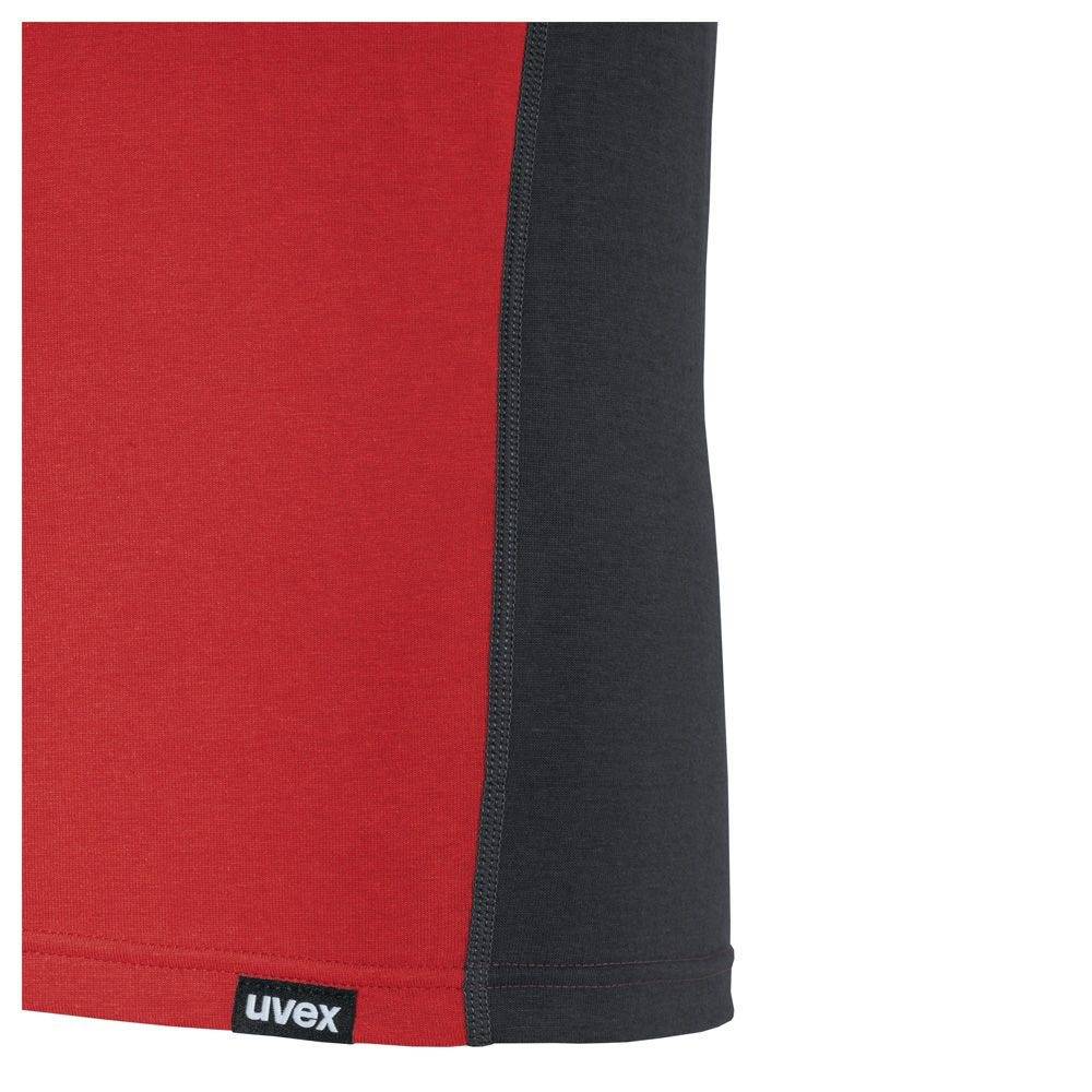 uvex suXXeed industry Longsleeve men, 88638, Langarmshirt, rot, mit Kontrastnaht, Größe S-2