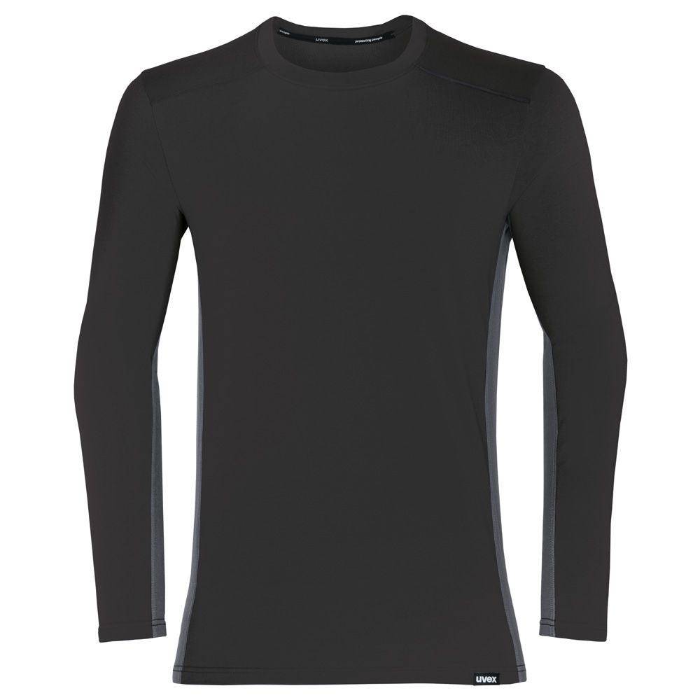 uvex suXXeed industry Longsleeve men, 88640, Langarmshirt, grau, mit Kontrastnaht, Größe 3XL-0
