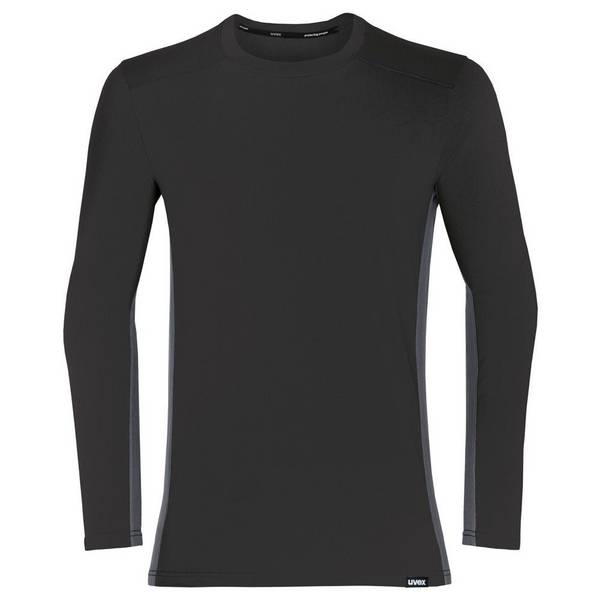 uvex suXXeed industry Longsleeve men, 88640, Langarmshirt, grau, mit Kontrastnaht, Größe 2XL