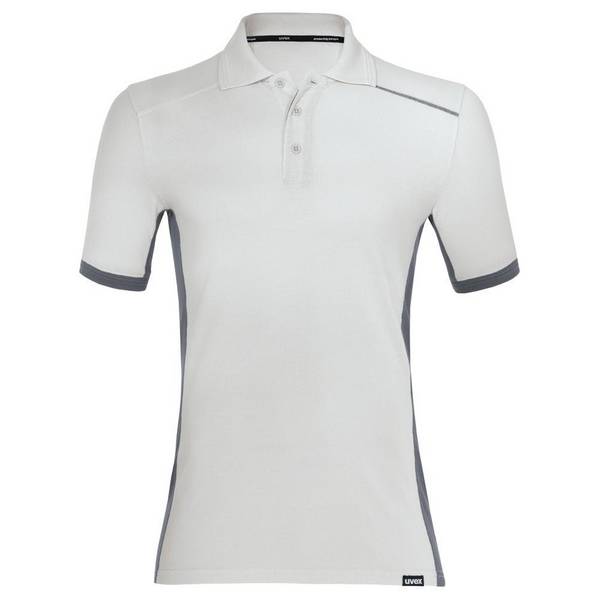 uvex suXXeed industry Poloshirt men, 88625, sportives Arbeitshirt, hellgrau, Größe 3XL