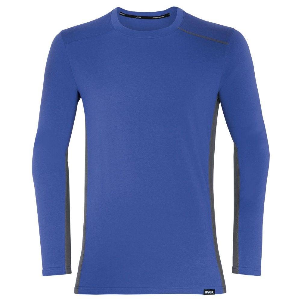uvex suXXeed industry Longsleeve men, 88636, Langarmshirt, blau, mit Kontrastnaht, Größe XL-0
