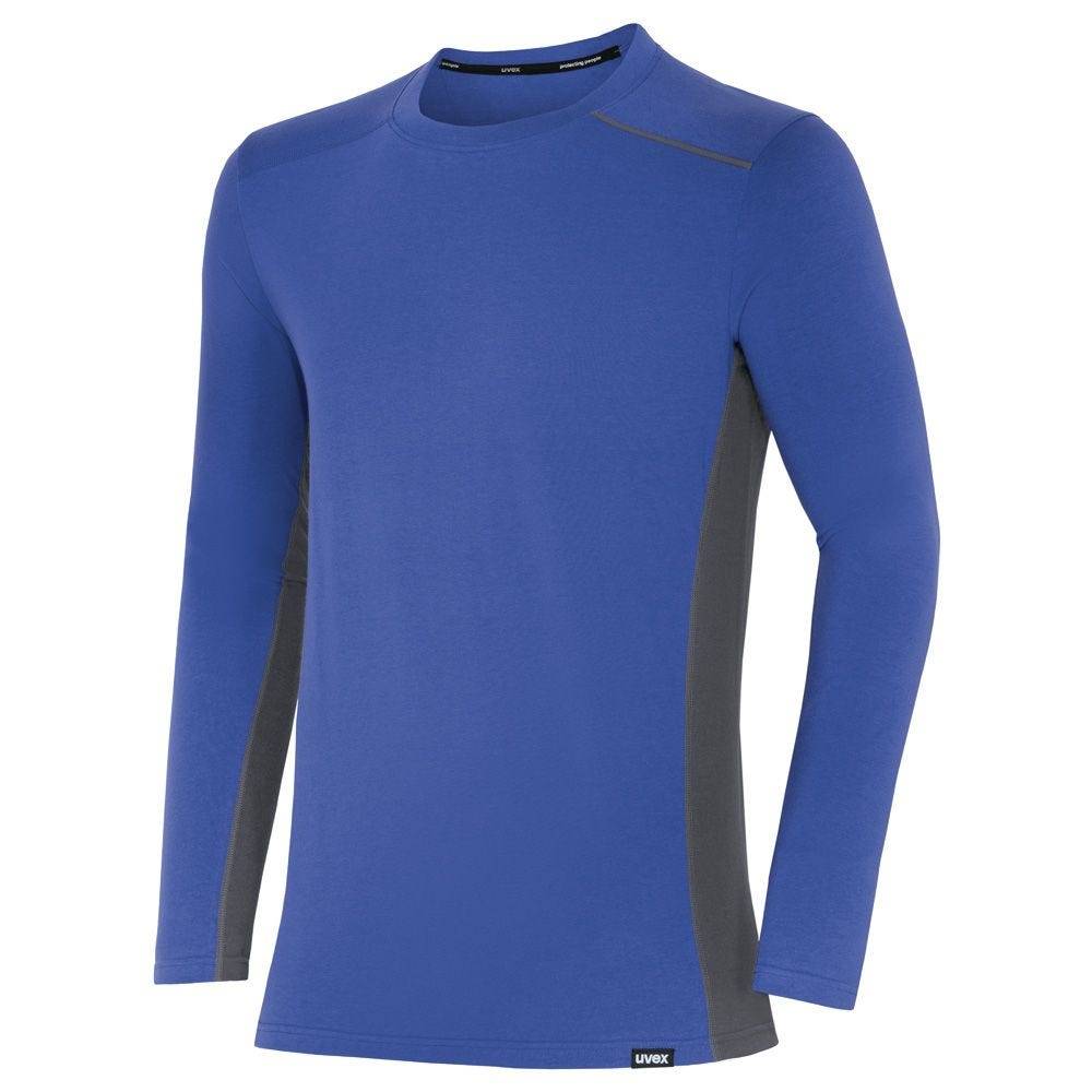 uvex suXXeed industry Longsleeve men, 88636, Langarmshirt, blau, mit Kontrastnaht, Größe XL-3