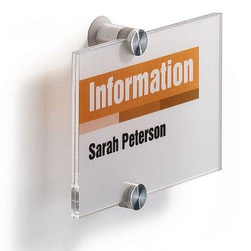 Türschild CRYSTAL SIGN, DIN A6 Querformat, Plexiglas, kristallklar, 148 x 105 mm-0