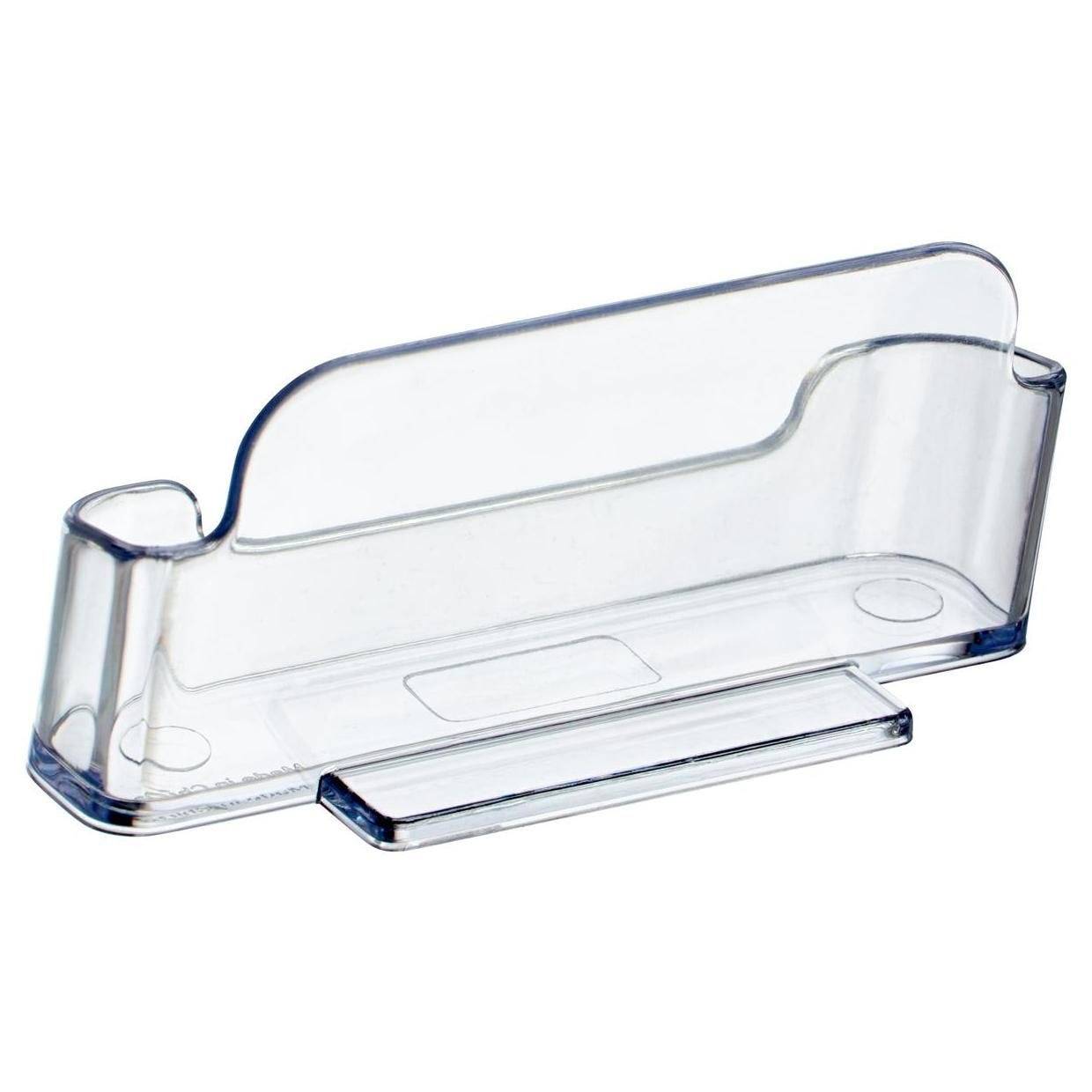 Visitenkartenhalter, 1 Fach, transparent, als Tischaufsteller-2