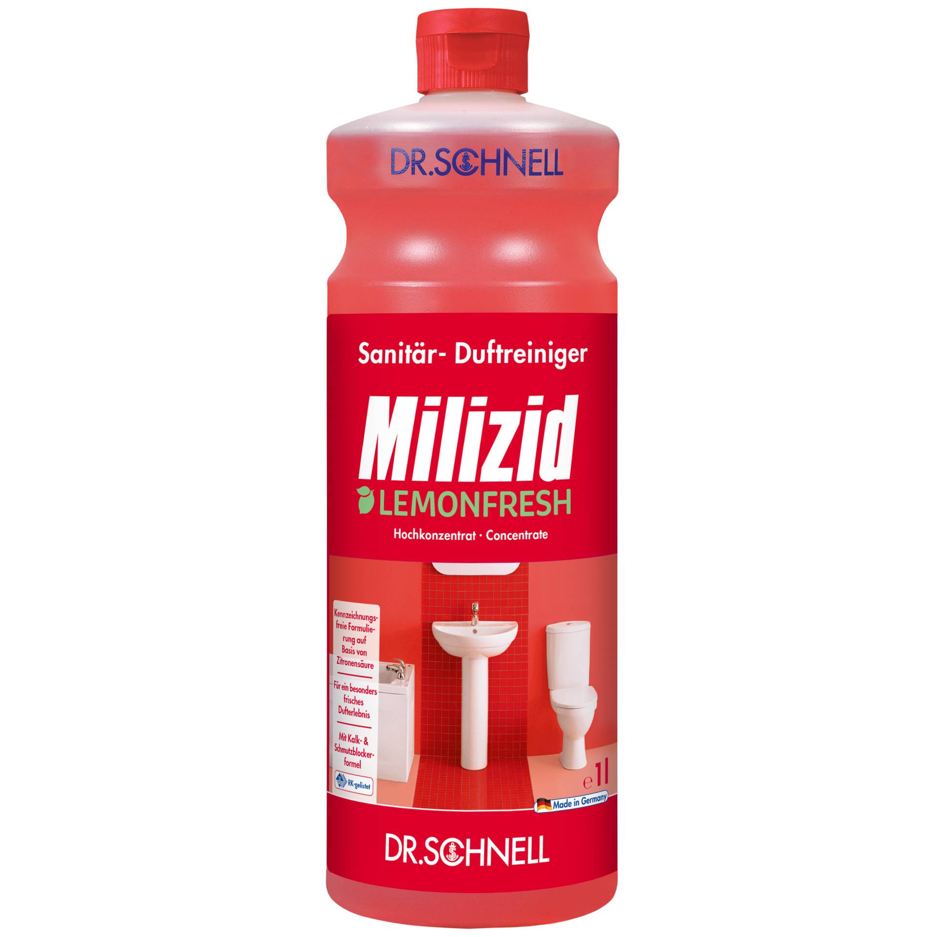 Milizid Lemonfresh 1 l Sanitärreiniger und Kalklöser mit einzigartigem Dufterlebnis-0