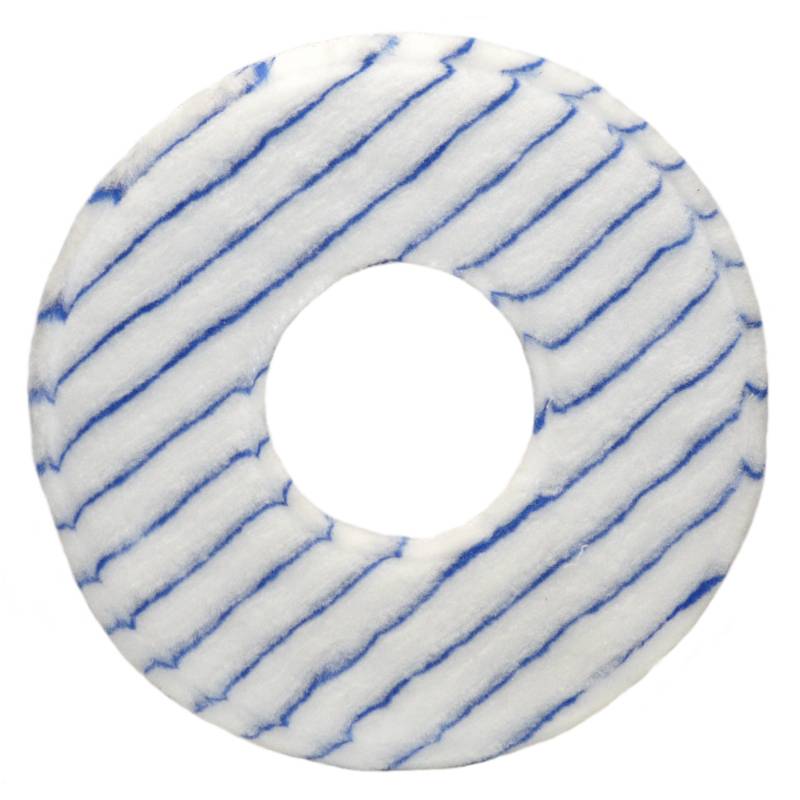 PolyPad weiß mit blauen Streifen mit Innenloch-0