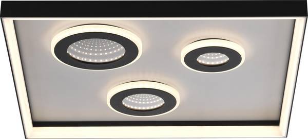 PAUL NEUHAUS LED-Deckenleuchte 6856-18 schwarz, 32 W, 4000 lm, CCT, Fernbedienung