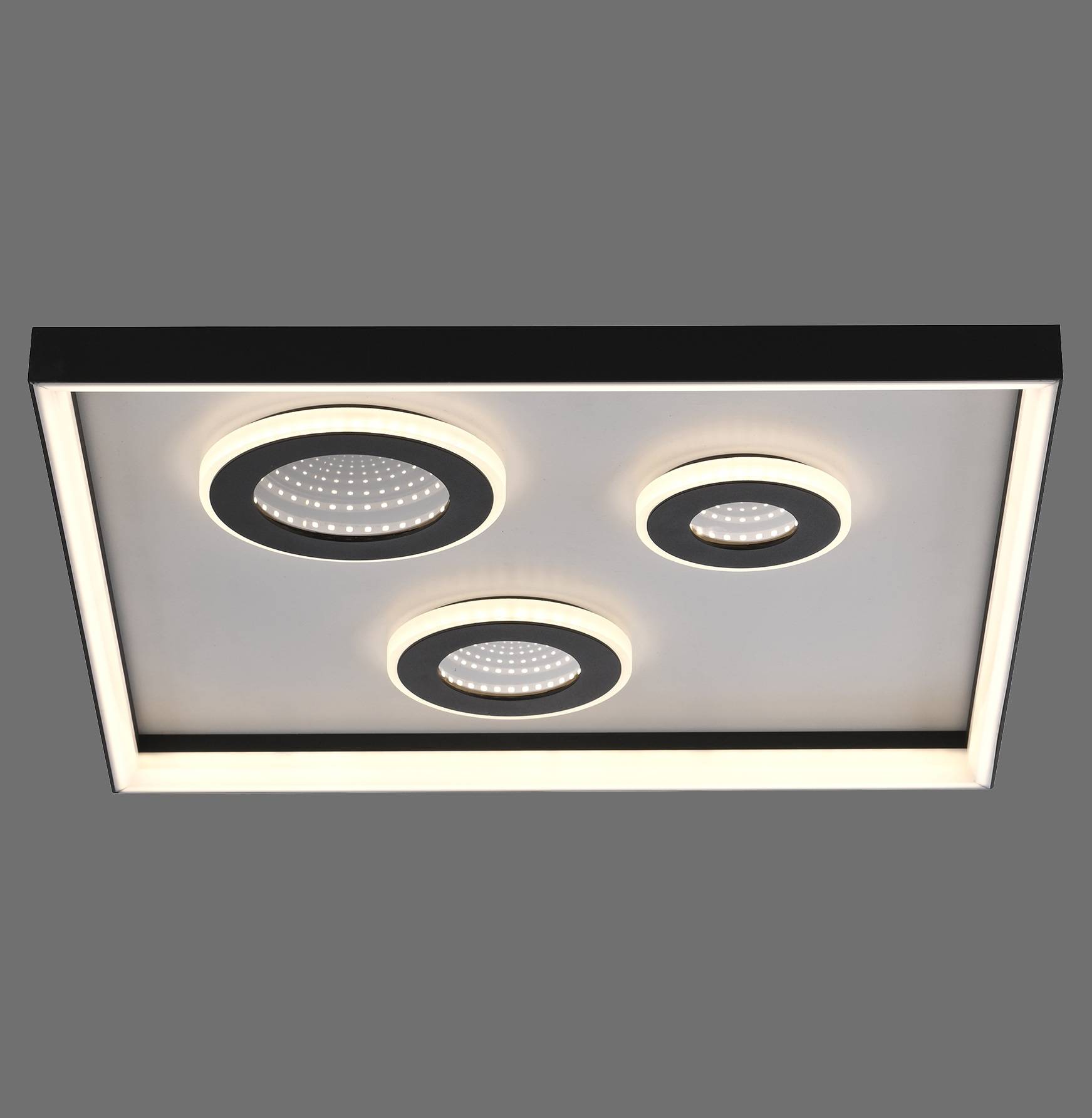 PAUL NEUHAUS LED-Deckenleuchte 6856-18 schwarz, 32 W, 4000 lm, CCT, Fernbedienung-1