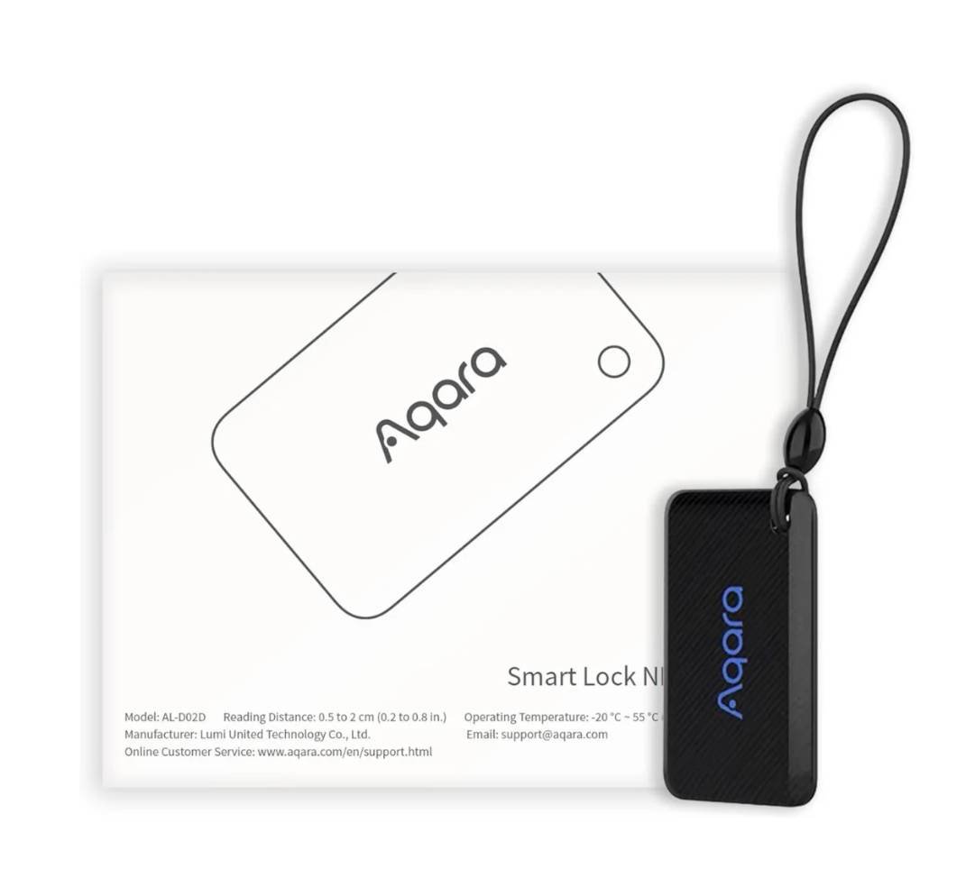 Aqara Zugangskarten - kabellos - NFC - Schwarz-0