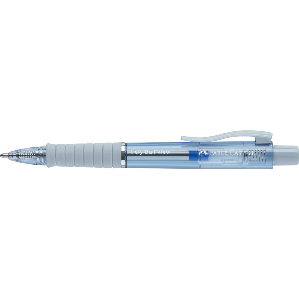 FABER-CASTELL Druckkugelschreiber POLY BALL VIEW, hellblau-0
