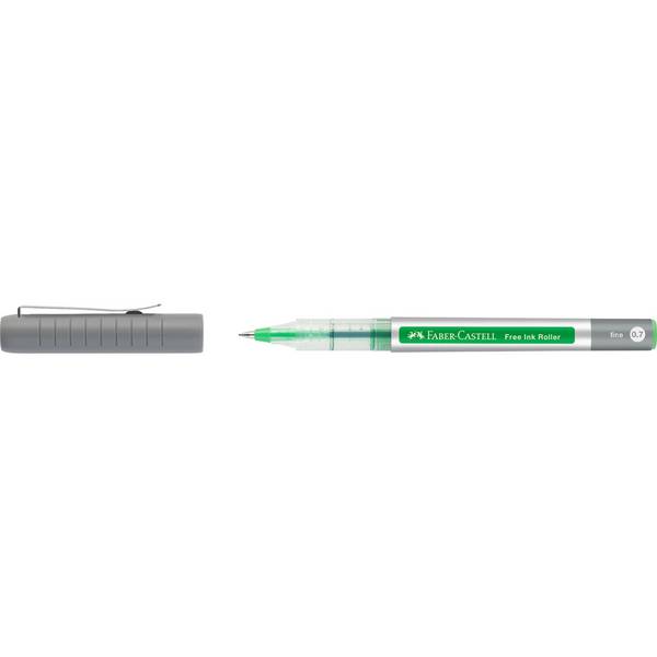 FABER-CASTELL - Free Ink Tintenroller grau 0.7 mm Schreibfarbe gruen 1 St.