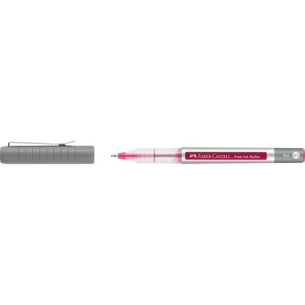 FABER-CASTELL - Free Ink Tintenroller grau 0.7 mm Schreibfarbe rot 1 St.