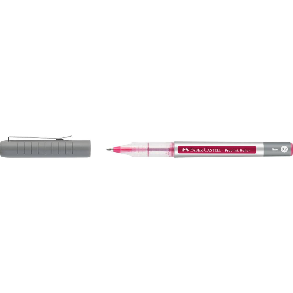 FABER-CASTELL - Free Ink Tintenroller grau 0.7 mm Schreibfarbe rot 1 St.-0