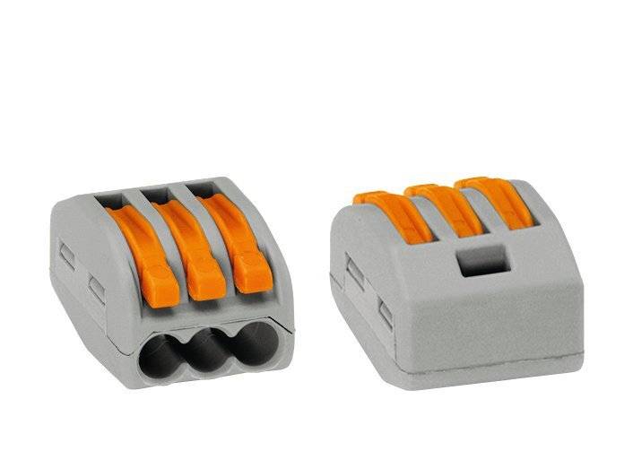 Verbindungsklemme 3x0,08-4 222-413 Serie 222 32A 400V Cage-Clamp grau-2