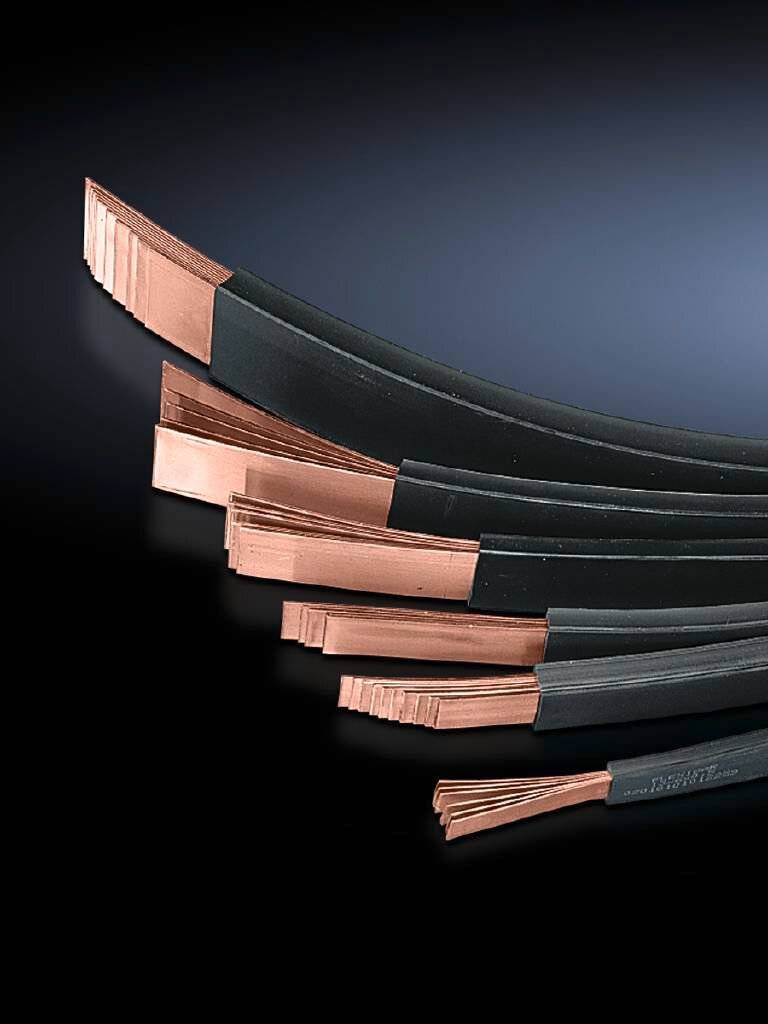 Rittal Lamellierte Kupferschiene 10x40 mm 10x40x1 L 2-1